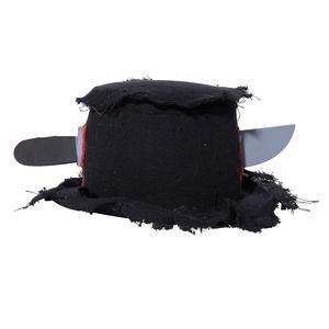 Chapeau avec couteau - 29 x L 25 x H 13 cm - Noir