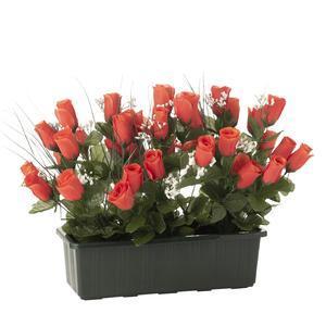 Jardinière de roses et gypsophiles - H 45 cm - Différents modèles