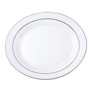 Assiette plate - Porcelaine - Ø 27 cm - Blanche et doré