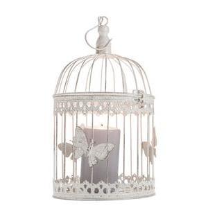 Cage à oiseau décorative - H 42 cm