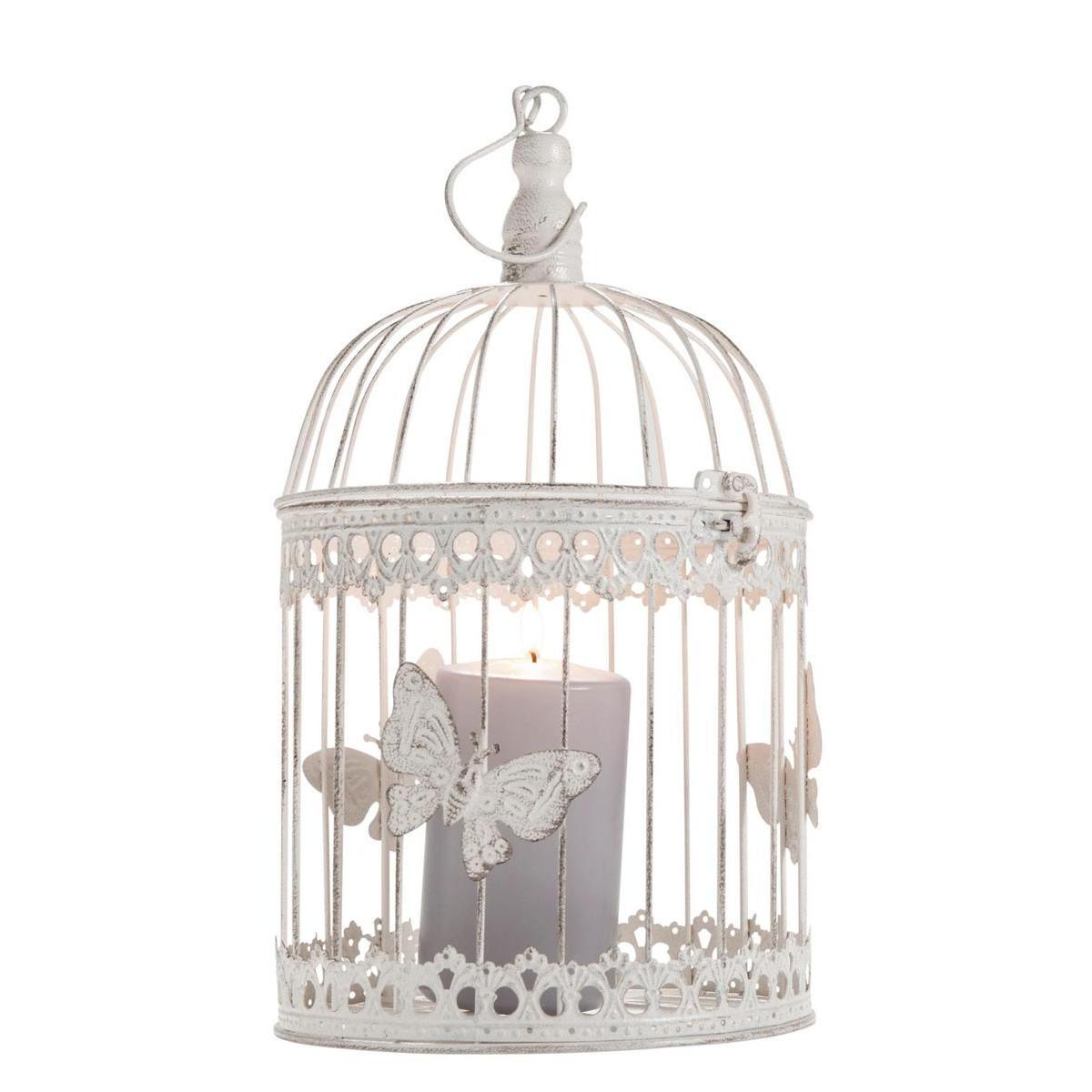 Cage à oiseau décorative - H 33 cm