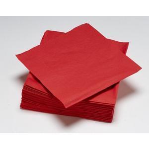 50 serviettes jetables rouges
