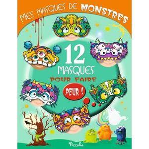 12 masques de monstre à décorer