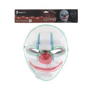 Masque de clown LED - Taille adulte unique - C'PARTY