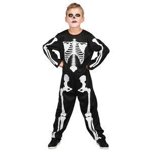 Déguisement de mini-squelette - Taille Enfant : S/ M/ L - Noir, blanc