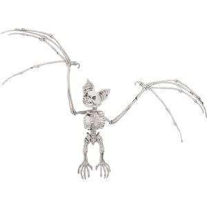 Squelette de chauve-souris déco - 67 x 29 x 7 cm - Gris, blanc