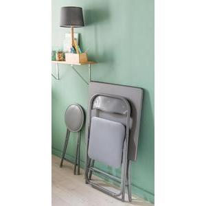 Chaise pliante - H 80 cm - Gris - K.KOON