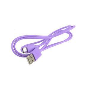 Câble USB type C - L 100 x H 0.7 x l 1.5 cm - Différents coloris - Noir, rose, bleu, violet - BE MIX
