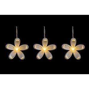 Guirlande électrique 10 fleurs LED - L 150 cm - Blanc chaud