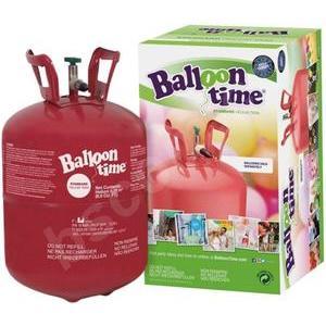 Bonbonne d'hélium pour gonflage de ballons - 7.1 L soit une capacité de 30 ballons - Rouge