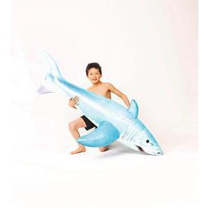 Requin chevauchable gonflable - L 183 x H 102 x 53 cm - Bleu - BESTWAY