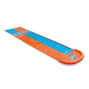 Tapis de glisse 2 pistes - L 549 x 138 cm - Orange, bleu