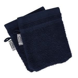 2 gants de toilette - 21 x 15 cm - Bleu - K.KOON