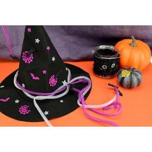 Kit DIY chapeau de sorcière - Violet, gris, noir