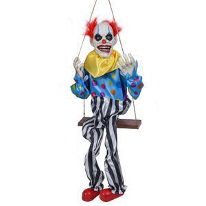 Clown lumineux et animé à suspendre - L 31 x H 80 cm - C'PARTY