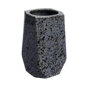 Vase funéraire - H 20 cm - Gris, noir