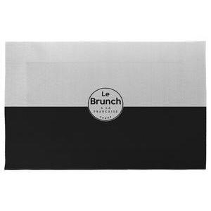Set de table Brunch - 45 x 30 cm - Noir, gris