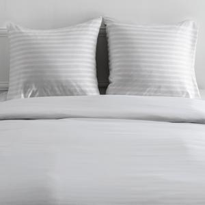 Parure de lit rayée - L 240 x l 220 cm - Différents modèles - Blanc - K.KOON