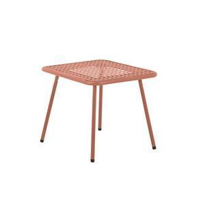Table basse Cadix - L 45 x H 41 x l 45 cm - Orange terracotta - MOOREA