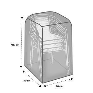 Housse pour chaises empilables - 90 x 80 x H 110 cm - Gris anthracite - MOOREA