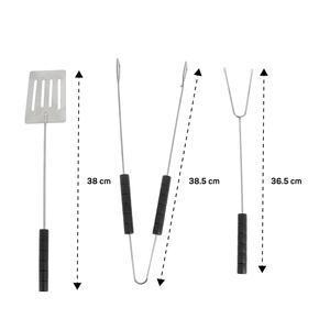 3 outils de barbecue - Gris - 38 cm