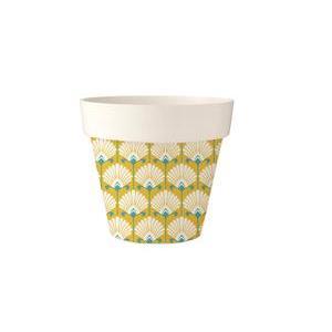Cache - pot décoratif - ø 22 x H 21 cm - Différents formats - Vert, blanc, jaune