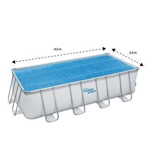 Bâche solaire pour piscine tubulaire rectangulaire - 457 x 213 cm - Bleu - SUMMER WAVES
