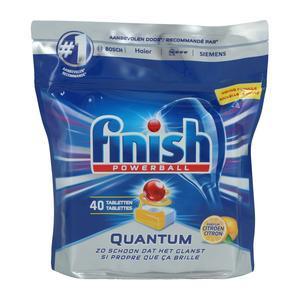 Tablettes de lave-vaisselle parfumées Quantum - 40 tablettes - Parfum Citron - FINISH