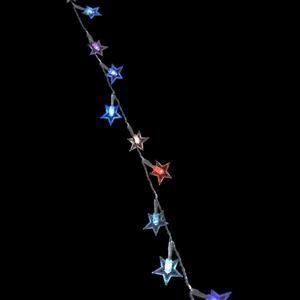 Guirlande électrique lumineuse 20 étoiles - L 190 cm + 30 cm - Multicolore