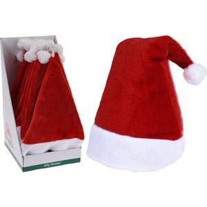 Bonnet de Noël avec pompon - 29.5 x 4.5 x 42 cm - Rouge