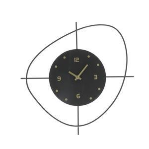 Horloge asymétrique - L 40 x H 4.5 x l 31 cm - Noir, or - K.KOON