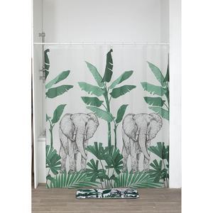 Rideau de douche imprimé Savane - L 180 x l 180 cm - Multicolore