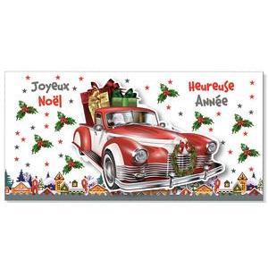 Carte décorée spéciale Noël - L 21.2 x l 10.5 cm - Multicolore