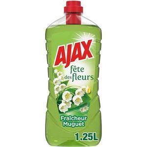 Nettoyant liquide multiusage parfumé - 1.25 L - Senteur Muguet - AJAX