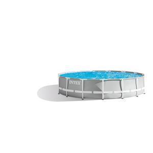 Kit piscine ronde Prism - ø 457 x 107 cm - Gris - INTEX