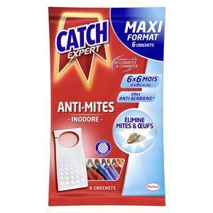 6 adhésifs antimites maxi-format - CATCH