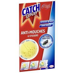 6 adhésifs anti-mouches - CATCH