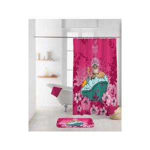 Rideau de douche Chatibulle - L 200 x l 180 cm - Rose