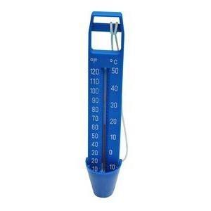 Thermomètre aquatique à fond plat - 25 x 17 cm - Bleu