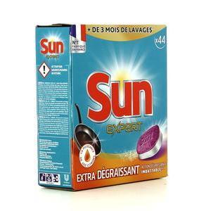 Tablettes de lave-vaisselle extra-dégraissantes - 44 tablettes - SUN