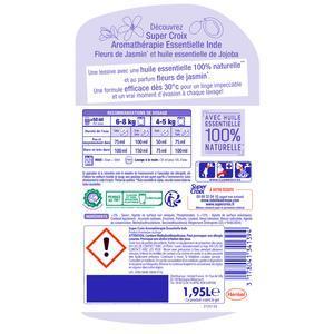 Lessive liquide Super Aromathérapie - 1.95 L - Senteur Jasmin de nuit & Bois de rose - SUPER CROIX