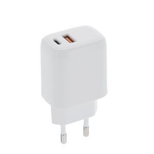 Chargeur prise USB/ USB C - Blanc - UPTECH