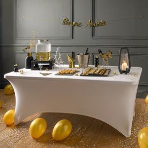 Housse pour table Party - 76 x L 74 x H 180 cm - Blanc - MOOREA