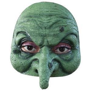 Demi-masque de sorcière - Taille adulte unique - Vert