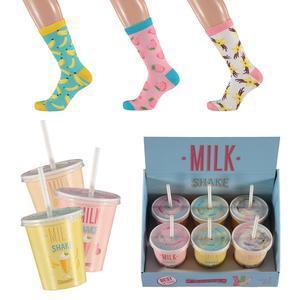 Chaussettes Milkshake pour femme - 36-41 - Différents modèles