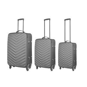 3 valises souples - H 50 cm - Gris