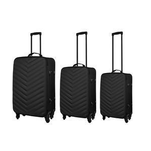 3 valises souples - H 50 cm - Noir