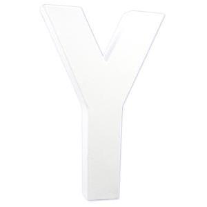 Lettre Y - H 20.5 cm - Blanc