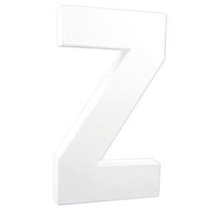 Lettre Z - H 20.5 cm - Blanc