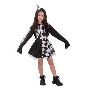 Costume robe d'arlequin - Taille 9 à 11 ans - C'PARTY